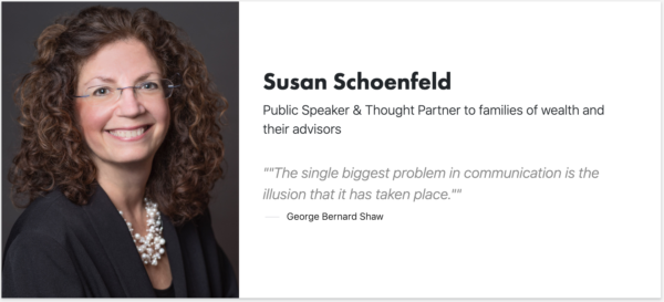 Susan Schoenfeld - Public Speaker & Thought Partner