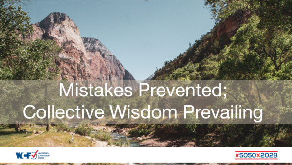 Mistakes Prevented; Collective Wisdom Prevailing