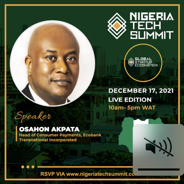 Rethinking Retail Payments in Africa, Speaker at the Nigeria Tech Summit