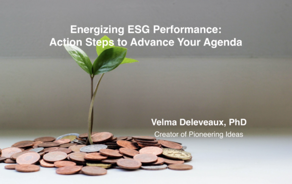 Energizing ESG Performance: Action Steps to Advance Your Agenda