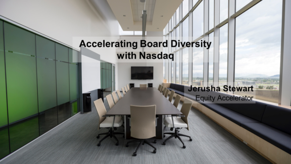 Accelerating Board Diversity with Nasdaq