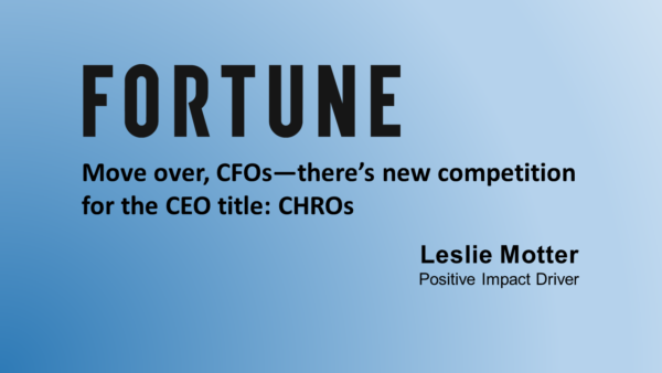 Move over, CFOs—there’s new competition for the CEO title: CHROs