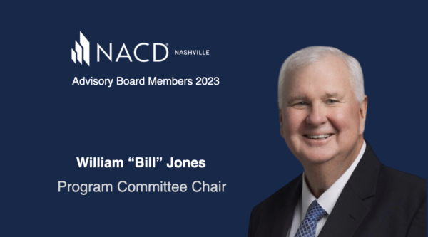 Appointed as Chair of the Program Committee for NACD Nashville’s New Advisory Board