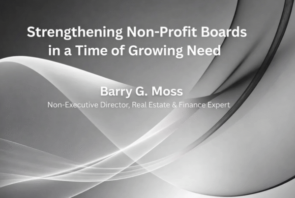 Strengthening Non-Profit Boards in a Time of Growing Need