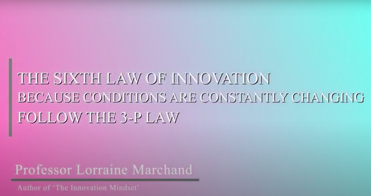 Law 6: Because Conditions Are Constantly Changing – Follow the 3-P Law