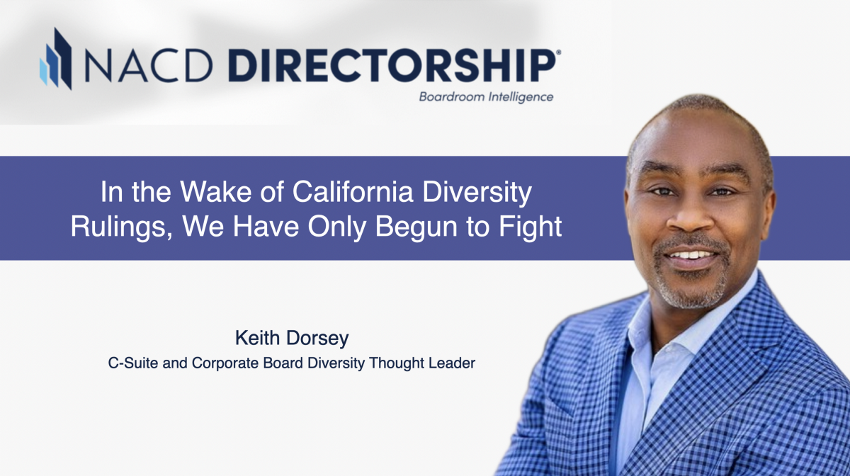 In the Wake of California Diversity Rulings, We Have Only Begun to Fight.