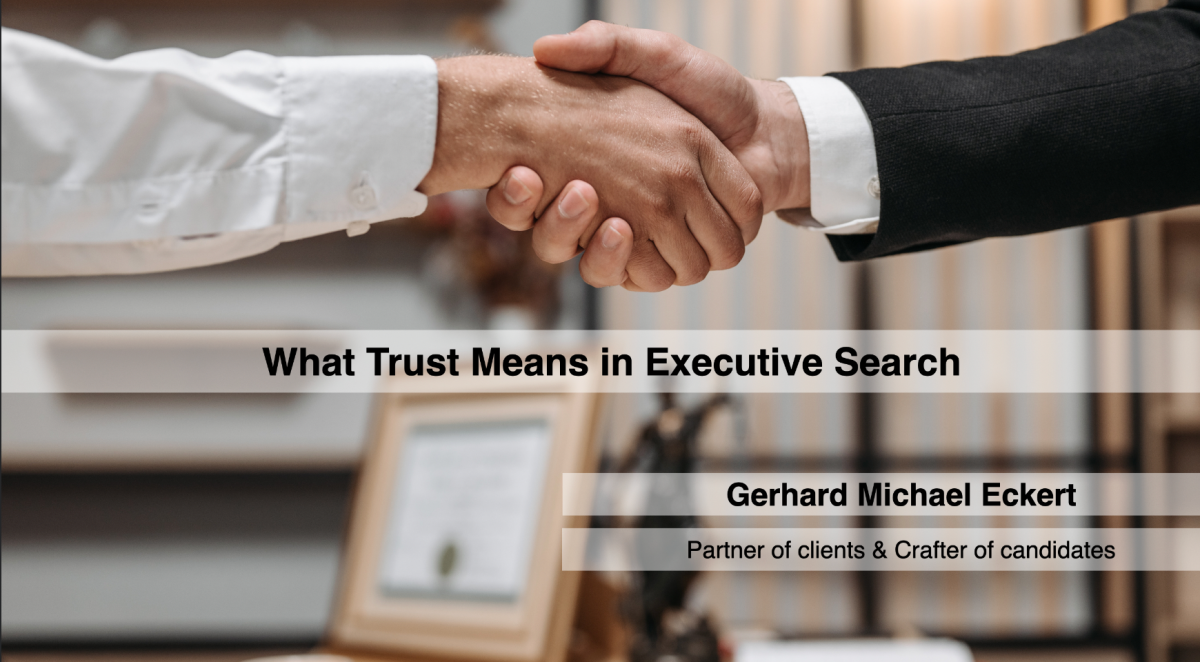 What Trust Means in Executive Search