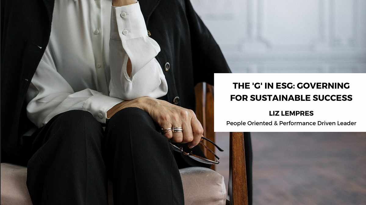 The ‘G’ in ESG: Governing for Sustainable Success
