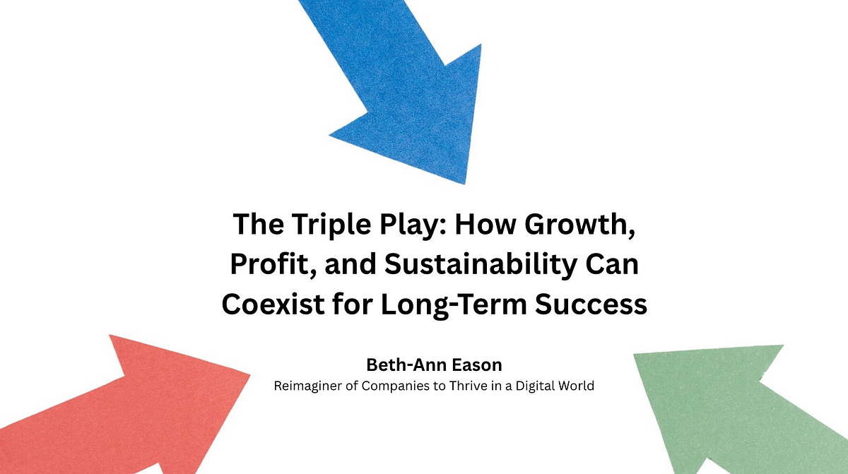 The Triple Play: How Growth, Profit, and Sustainability Can Coexist for Long-Term Success