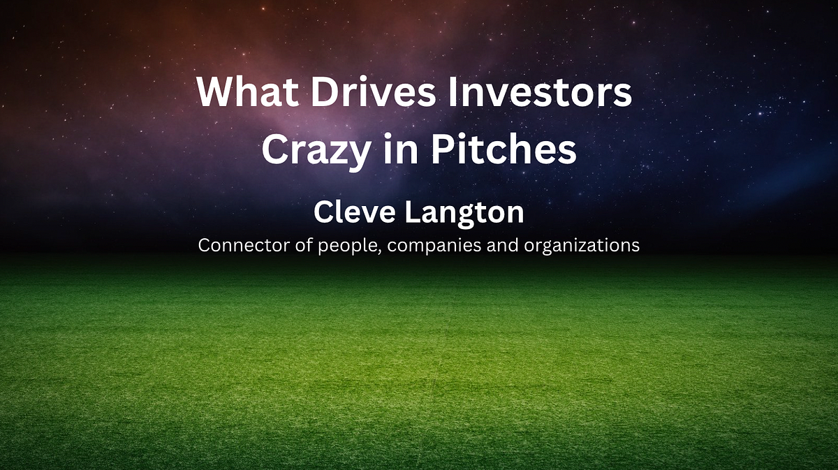 What Drives Investors Crazy in Pitches